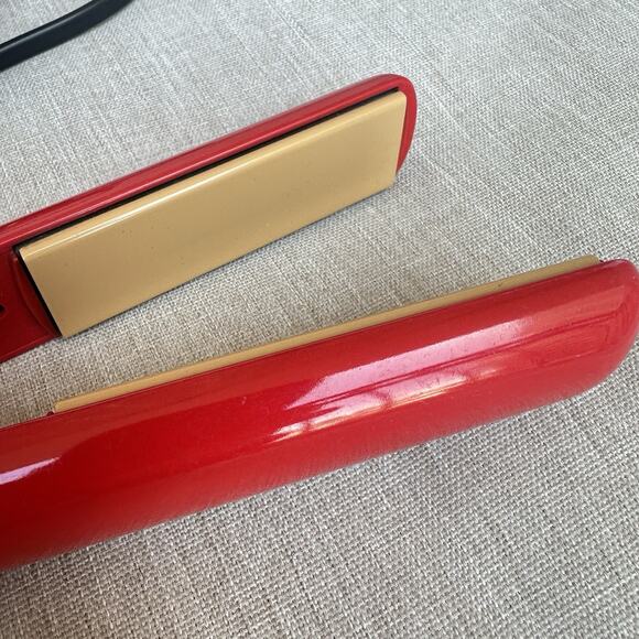 Ultra CHI Red 1" Tourmaline Ceramic Hairstyling Flat Iron Straightener GF1333 - Picture 8 of 9